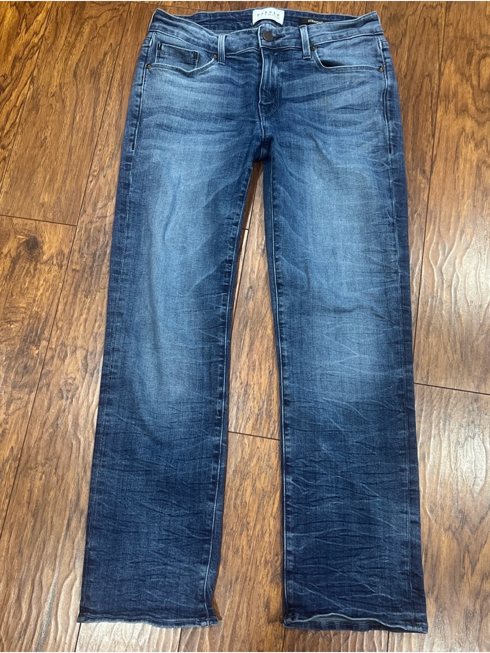 PARKER SMITH Women's SZ 27 Straight-Leg Jeans in Dark Blue Wash